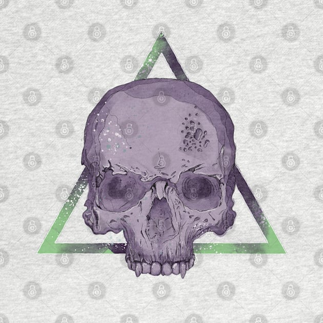 Purple Skull by Jess Adams